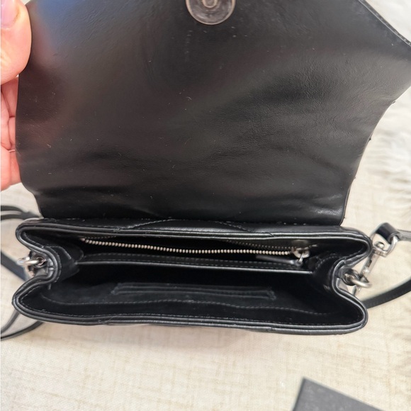 SAINT LAURENT Toy Loulou Calfskin Y Quilted Monogram Crossbody Bag - Picture 11 of 16